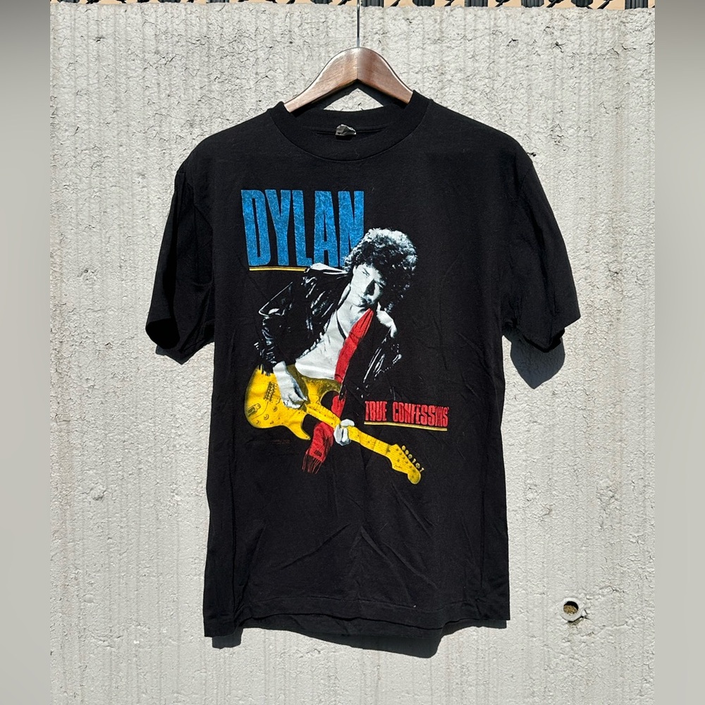 Vintage Bob Dylan Tom Petty & The Heartbreakers True Confessions Tour Tee 1986